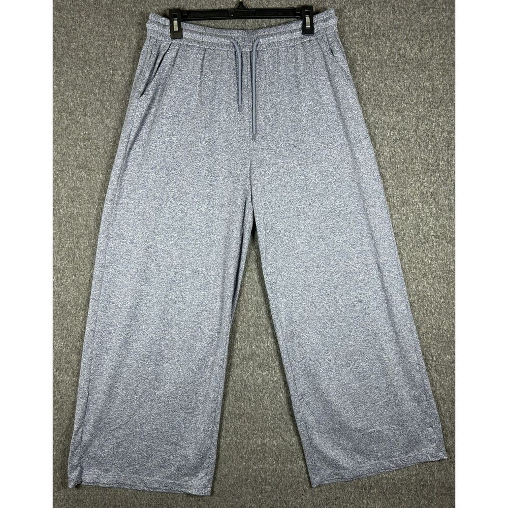 Halara Heather Gray High Waisted Wide Leg Petite Pants - L